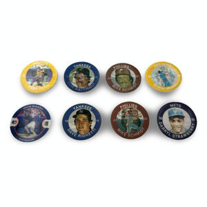 Vintage 7-11 Baseball Coins Super Star 1984 1985 2000 Lot 8 Mattingly Schmidt